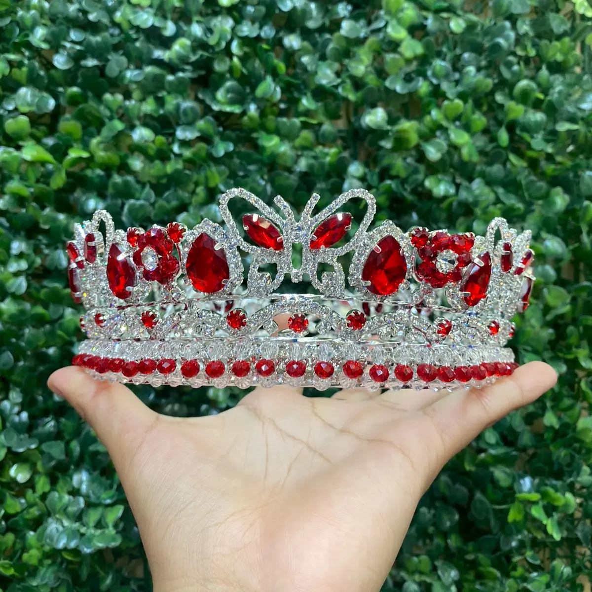 Red butterfly Crown