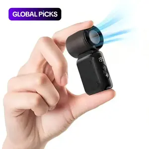 Portable Handheld Mini Fan, 5-Speed Small Travel Personal Fan, Rechargeable Turbo Fan for Camping and Vacations, Gifts for Women and Men, High Velocity Fan #GLOBAL PICKS