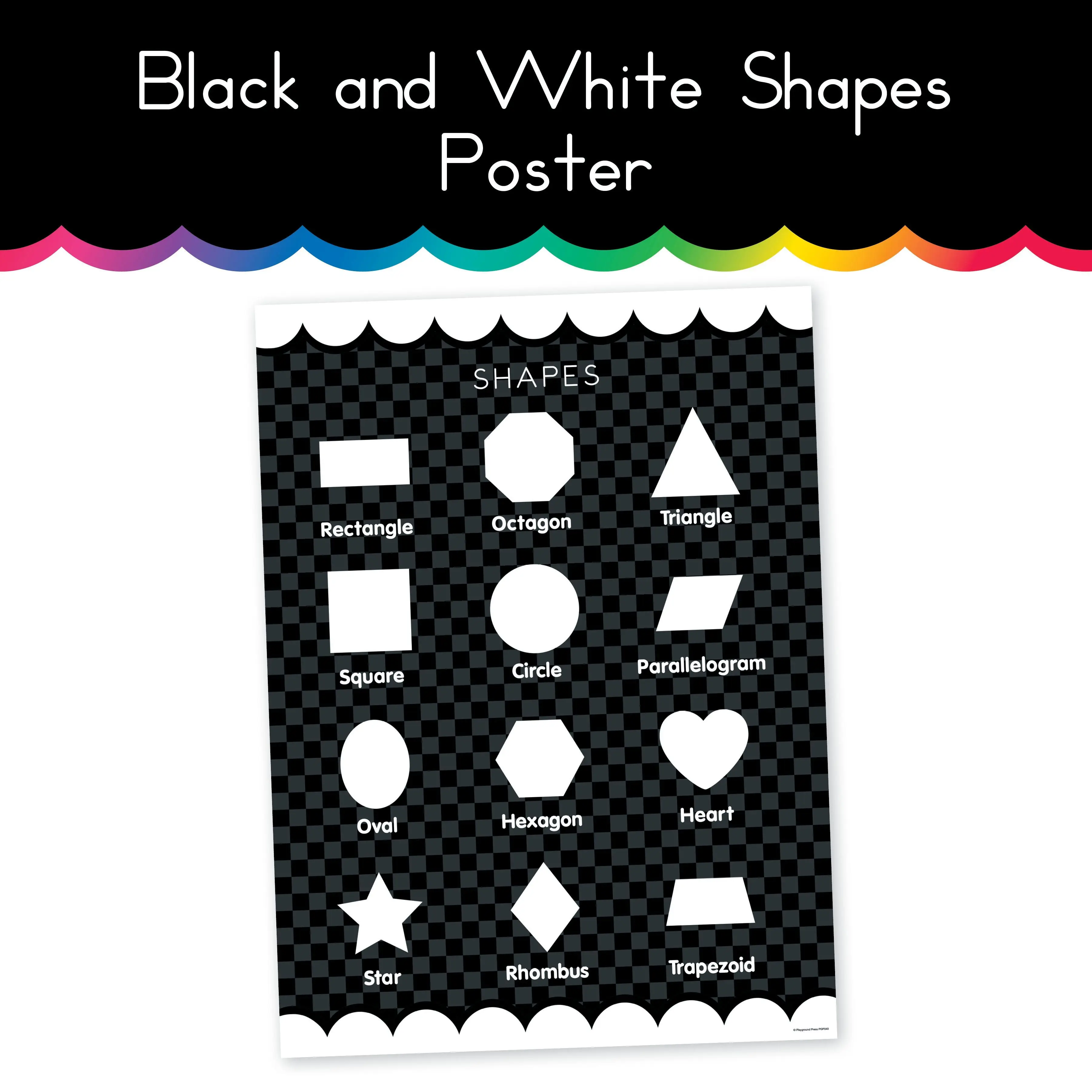 Black and White | Shapes | Home Learning Poster