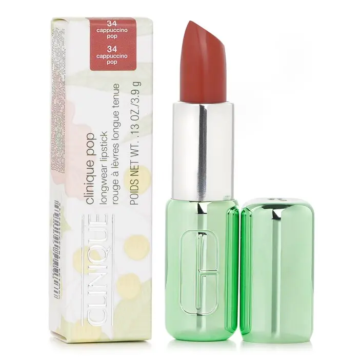 CLINIQUE Pop Longwear Lipstick Satin - # 34 Cappuccino Pop