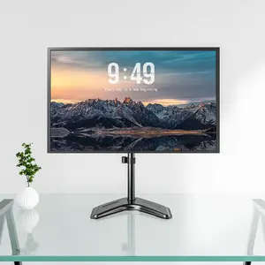 MOUNTUP 13''-32'' Single Monitor Stands, Freestanding VESA Monitor Desk Mount fits 13 to 32 inches Computer Screen with Height Adjustable, Swivel, Tilt, Rotation, VESA 75x75 100x100 MU0023