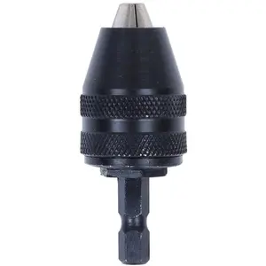 1/4-inch Hex Shank Keyless Drill Chuck for impact driver Quick Change Chuck Adapter Power Screwdriver to Drill Converter Conversion Tool