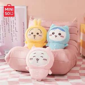 MINISO Genuine Chiikawa Large Pajamas Plush Dolls, Usagi Hachiware Chiikawa Soft Stuffed Animals, Adorable Home Decor, Ideal Gift for Kids Adults