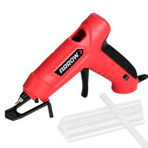 #fathersdaygift Arrow Mini Hot Glue Gun, Dual Temp Glue Gun Kit with 24Pcs Mini Glue Sticks, High/Low Temp Fast Heating Glue Guns with Stand for DIY, Decoration, Crafts, Quick Repairs