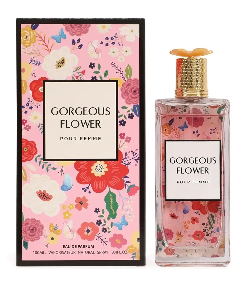 Women's Floral Designer Perfume, 3 to 3.9 fl oz, Beautiful Peony Scent, Elegant Bottle with Gift Box