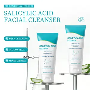 2% Salicylic Acid Cleanser - Hydrating Oil Control Face Wash with Hyaluronic Acid, Niacinamide & Ceramide | Pore Minimizing Acne Cleanser for Oily & Acne Prone Skin, Repairs Skin Barrier, 3.4 fl oz (100ml)