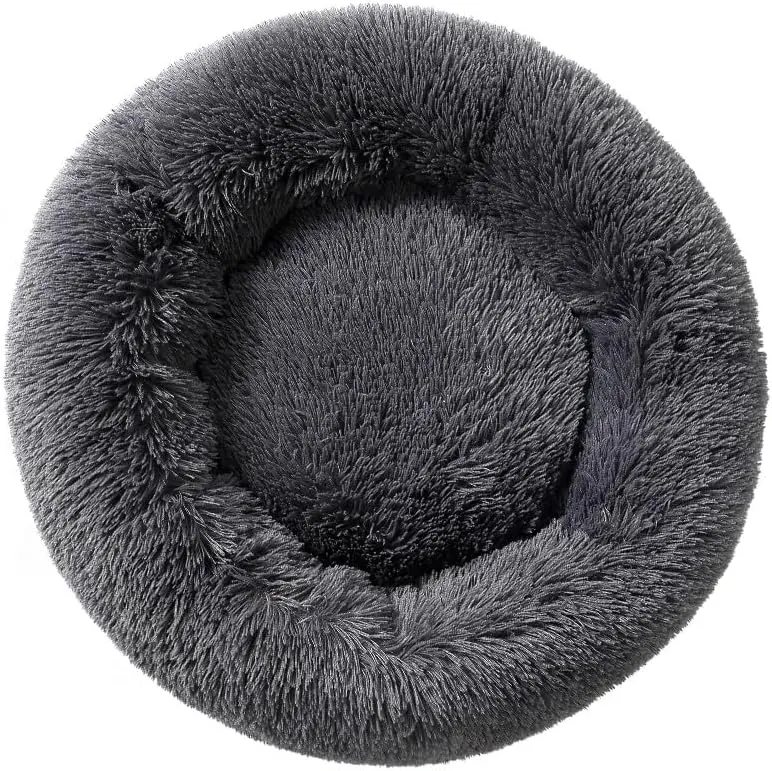 Donut Dog Bed Cat Bed Fluffy Calming Pet Bed Dog Round Bed Cat Round Bed Warm Kitten Nest Ideal for 3Kg Pet