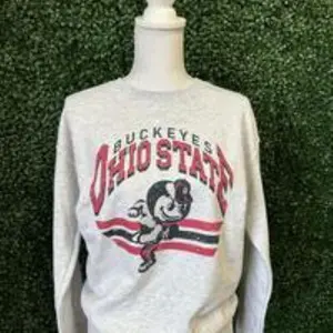 [Sale off up to 50%] Retro College Football Mascot Crewneck Sweatshirt, Underwear Tops, Unisex Crewneck For Men For women Crewneck Man Menswear, Graphic Streetwear shirt