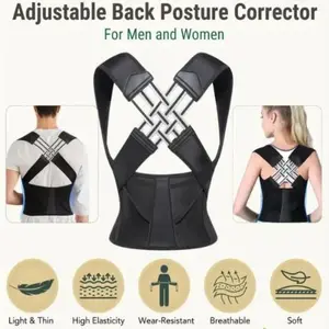 2025 Adjustable Posture Corrector for Back Pain Relief - Invisible upper Back Brace Support Belt, Unisex Spine Alignment Device for Office/Home/Students - Comfortable Posture Traine,rblack Healthcare Tool, Gift for friends and family