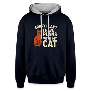 Sorry I Can't I Have Plans With My Cat Hoodie
