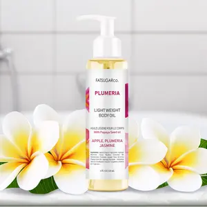 Plumeria Lightweight Body Oil  - Hydrating & Moisturizing Formula with Jojoba Coconut Papaya Seed Oils
