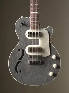 Lockhorn Zipper Electric Guitar - Grey Doghair, incl. Gigbag