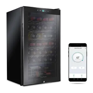 Ivation 34-Bottle Wine Cooler w/Lock & Wi-Fi
