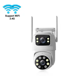 Security Camera Outdoor Indoor, 2.5k Resolution, 360° Pan/tilt, Motion Detection, Color Night Vision, Wi-Fi, Two-Way Audio