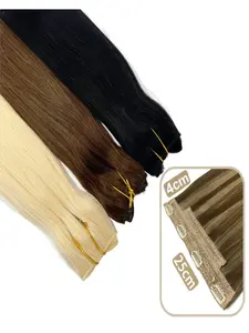 100g One-Piece Hair Extensions Multi-Color Long Length Temporary Hairpiece Invisible Hair Extensions Real Human Hair