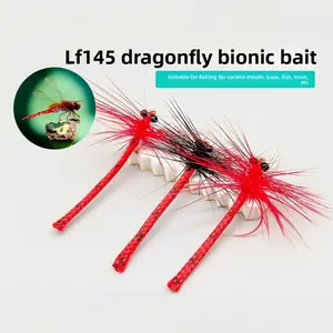 Dragonfly fly lures for fly fishing, targeting bass, mandarin fish, and trout, Fishing Tackle