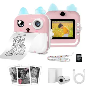 Kids Polaroid Toy, Smart Camera Toy for Children, Kids Gift(with 32GB TF Card, 3 Rolls Paper, TypC Charge Cable)