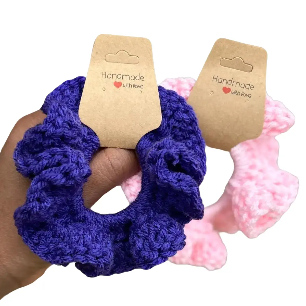 Crochet Scrunchies for Fashionable Hair Accessory