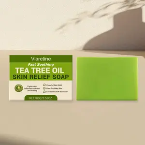 Tea Tree Oil Skin Soap, Gentle Cleansing, Soothing, Refreshing Bath, Comfortable Moisturizing, Skincare Care, Softening & Hydrating, Antibacterial Soap Bars, Skin Repair