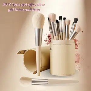 SORLINA 12-Piece Makeup Brushes Set Professional Foundation & Eyeshadow Brush Kit for Powder/Liquid/Cream – Soft Synthetic Hair – Perfect for Daily Use & Travel – Women Makeup Tools