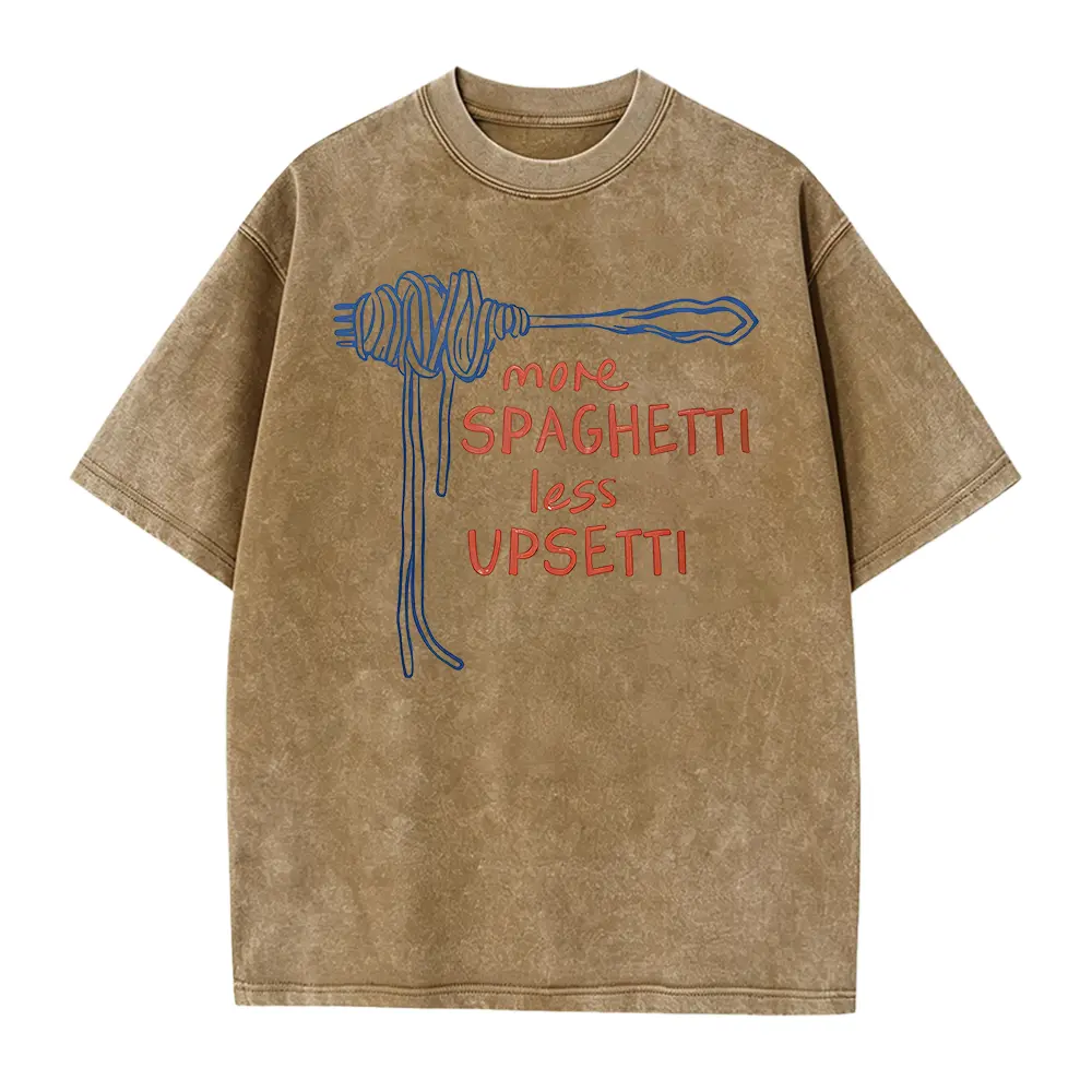 Washed T-shirt-Coffee