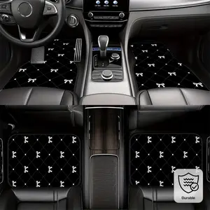 4PCS bow-patterned mats are an ideal gift choice, durable and suitable for trucks, sedans, SUVs, and other vehicle models Car Floor Mats, Car Accessories, Car Interior Accessory