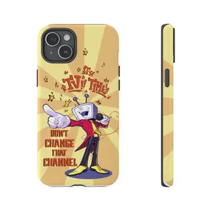 Tenna Deltarune Game Tough Phone Case | TV Time, Deltarune Meme, Delta Rune for Phone 17 16 15 4 13 12 Pro Max