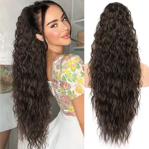 Kookastyle  Drawstring Ponytail Extension 30" Curly Pony Tail Clip in Hair Extensions for Women Fluffy Natural Looking Synthetic Hairpiece for Daily Use