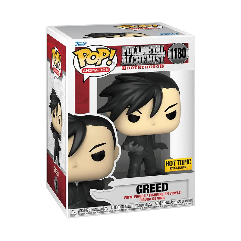 Funko Pop! Fullmetal Alchemist - Greed #1180 Exclusive (Sticker may vary) Collectible Pop Vinyl Figure