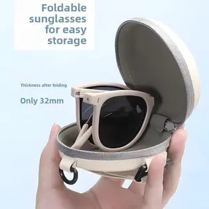 Trending Foldable Sunglasses for Women & Men Luxury UV Protection Sun Glasses Ideal for Outdoor & Driving 32mm Thickness