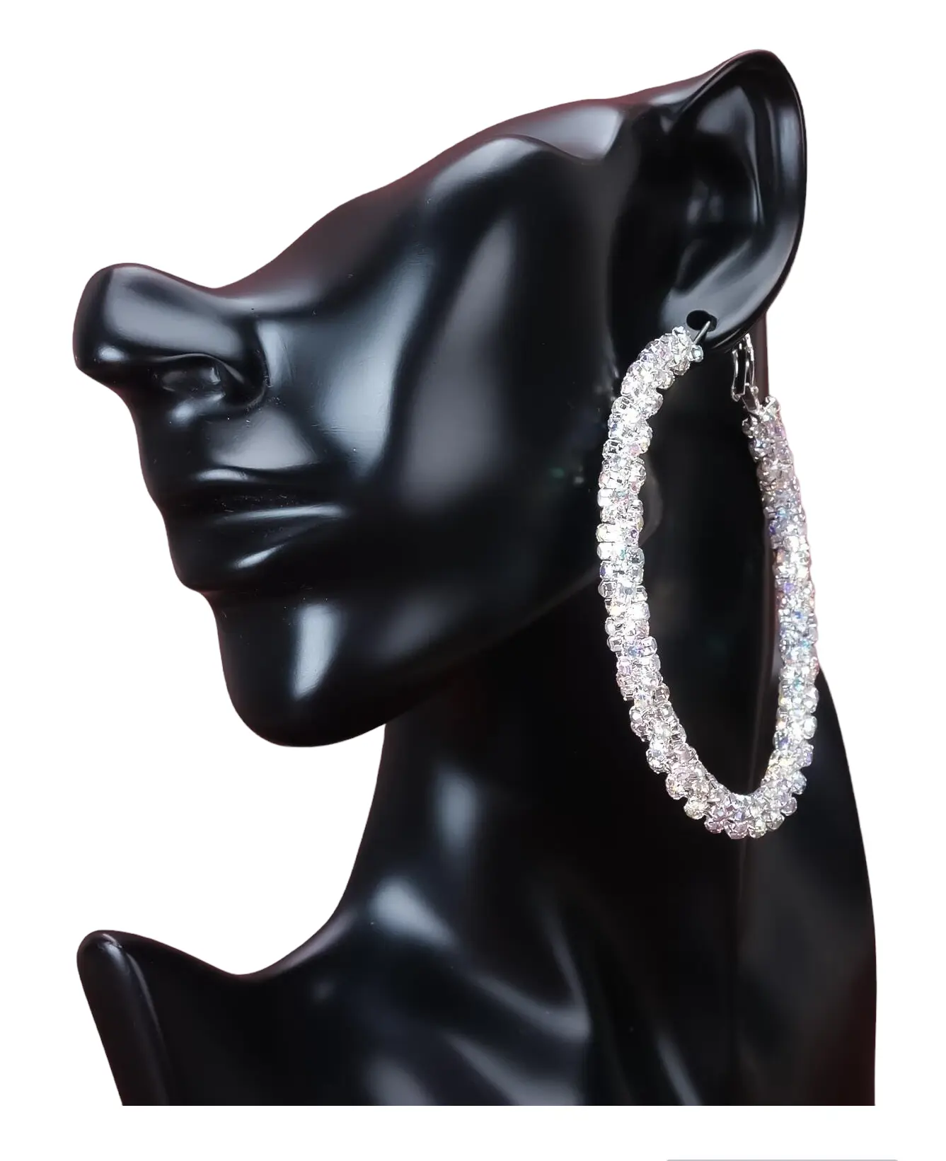 Glitter Hoop Earrings