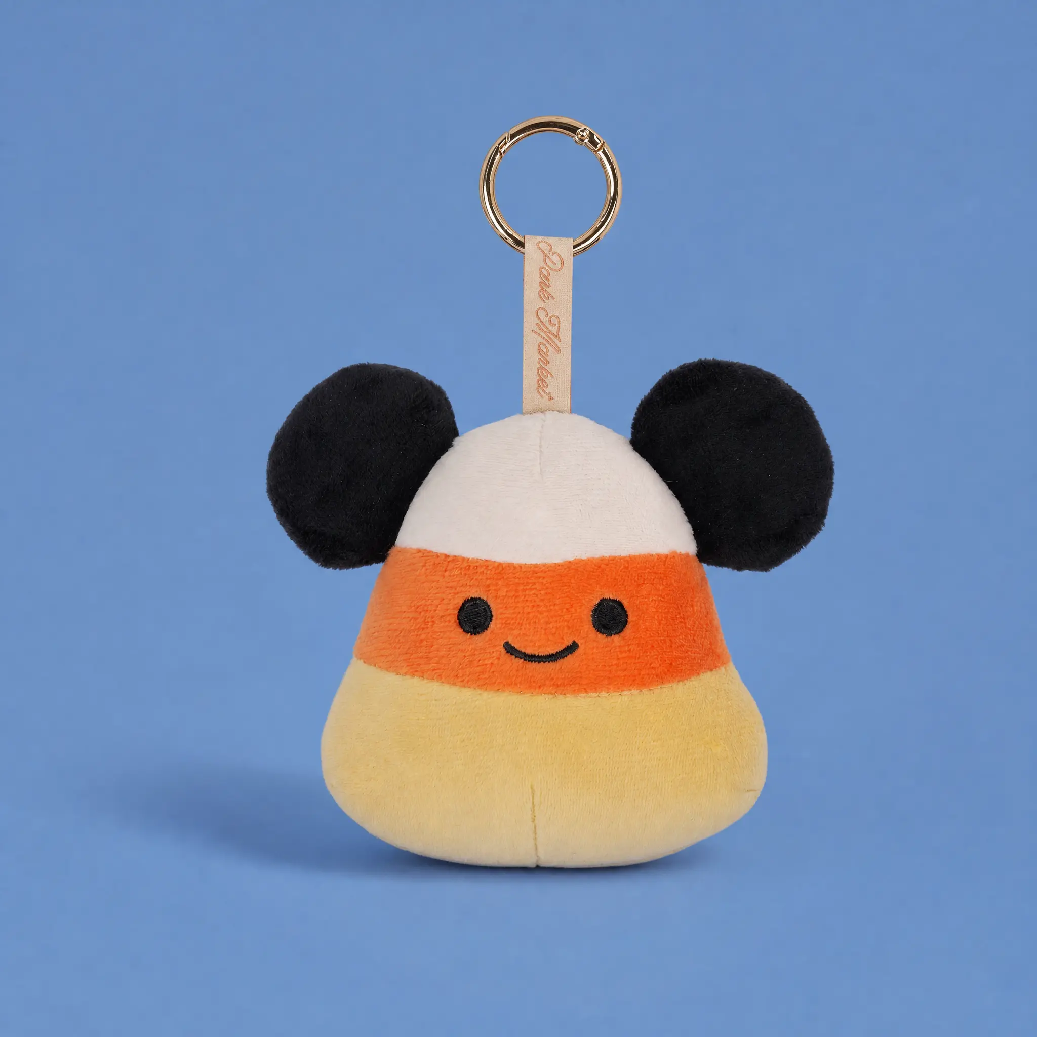 Striped Candy Corn Cutie Plush Bag Charm, Fashion Keychain Accessory (Ships Mid-Sep.)