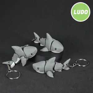 Grave Great White – Flexi Shark Keychain