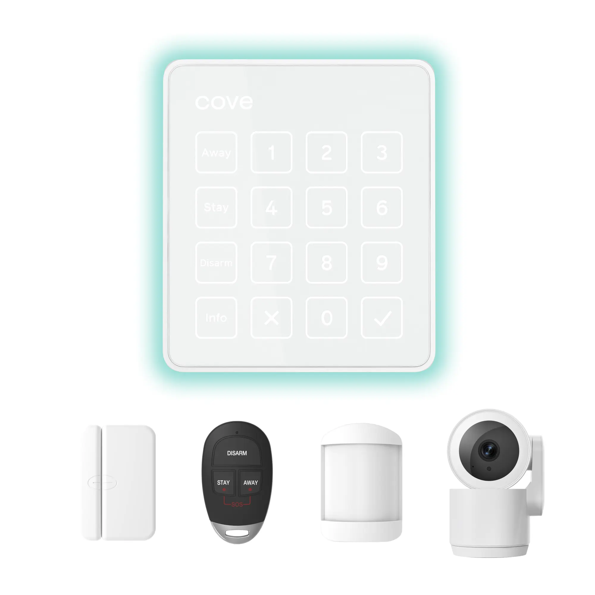 Cove Secure Hub - Wireless Home Security System Kit with Keypad, Door & Motion Sensors