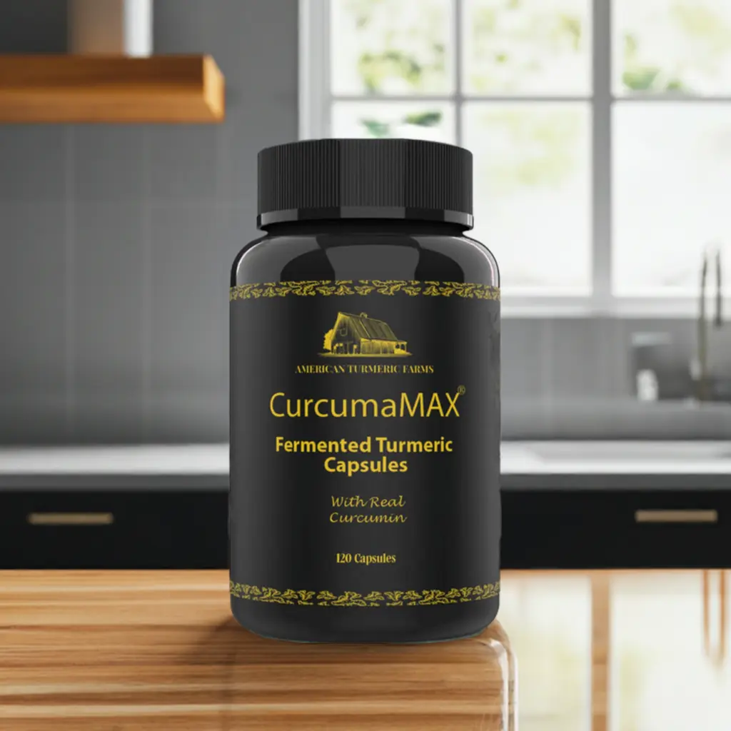 CurcumaMAX Capsules - Fermented Lead-Free Turmeric & Curcumin - 120 Capsules for Gut Health & Wellness - Healthcare