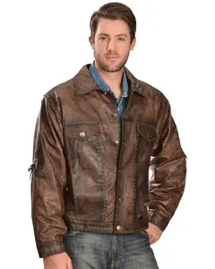 Kobler Leather Men's Rusty Jacket - Rusty-Brown Cow