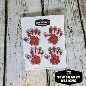 Bloody Hand Print Magnets, Crime Scene, True Crime,