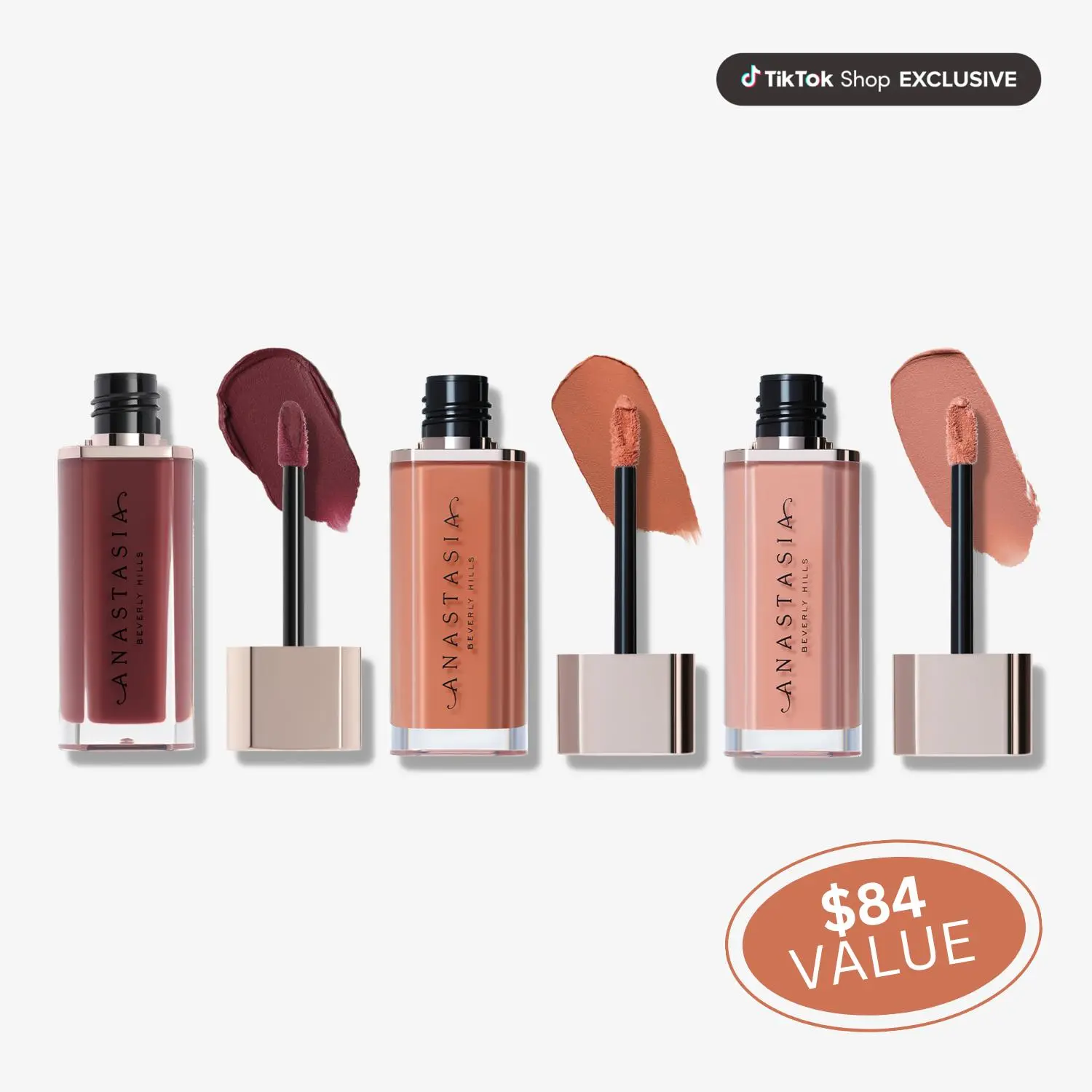 Lip Velvet Trio - Spring Vibe (Shades Pomegranate, Peach Amber, Crush)