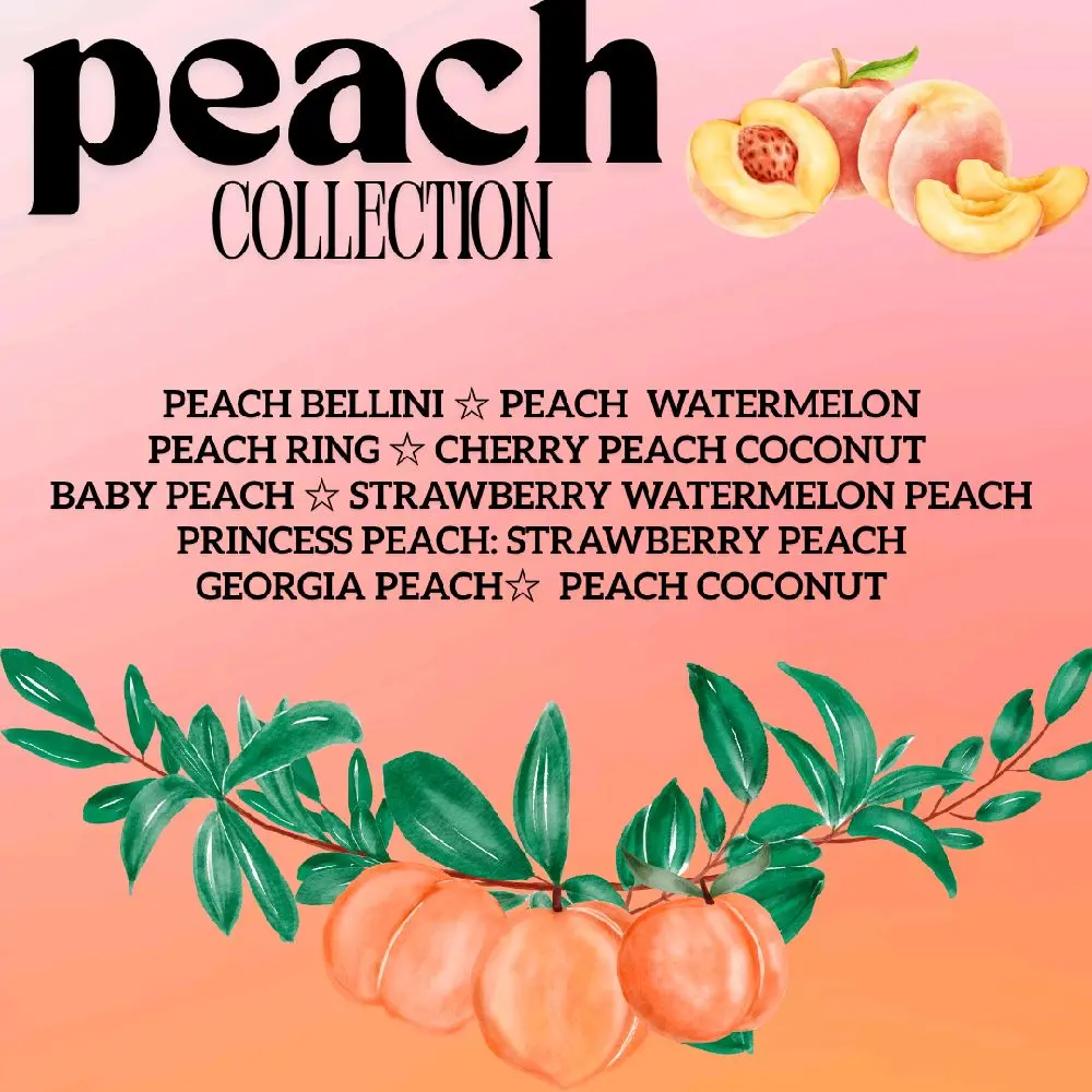 PEACH COLLECTIONS (5) LOADED TEAS 200 MG CAFFEINE SUGAR FREE