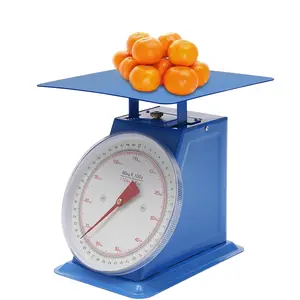 110-Lbs Heavy Duty Mechanical Kitchen Scale, Food Scales with Iron Platform for Kitchen, Industrial Dial Scale, with Accuracy of 0.1kg/0.22 Lbs
