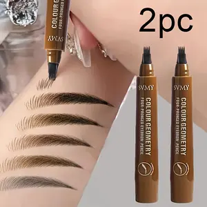 2-Piece, Waterproof & Sweat-Resistant Design, Portable Makeup Tool, Ideal for On-The-Go Touch-Ups, Eyebrow Makeup Products