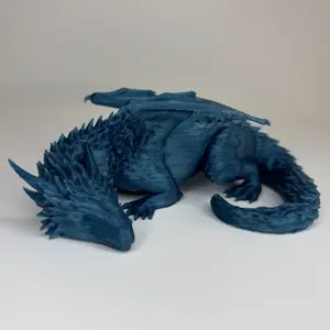 Sleeping Dragon Shelf Buddy – Inspired by Fourth Wing’s Tairn & Andarna | 3D Printed Desk or Bookshelf Decor Collectible Figurines Magical Gift