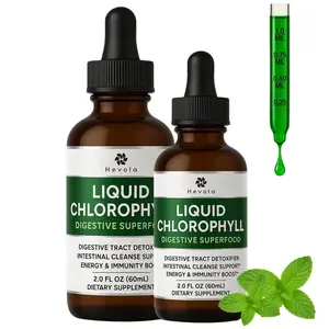 summervibes Chlorophyll Liquid Drops - Natural Concentrate – Energy Booster, Digestion and Immune System Supports, Internal Deodorant, Liver Function - 2 Fl Oz