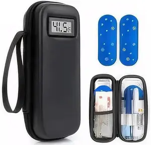 Portable Medicine Cooler Box with Real-Time Temp Display - Insulated Bag  as Christmas gift for Travel & Daily Use, Compact & Travel-Ready with Reusable Ice Packs for Insulin & Temperature-Sensitive Meds