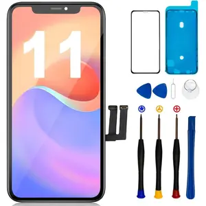 for iPhone 11 Screen Replacement 6.1", 3D Touch Screen LCD Display Digitizer for A2111, A2223, A2221 with Repair Tools Kit + Screen Protoctor (11 LCD)