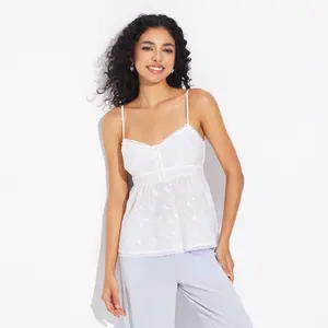 Women's Lace Trim Cami - Wild Fable White XS