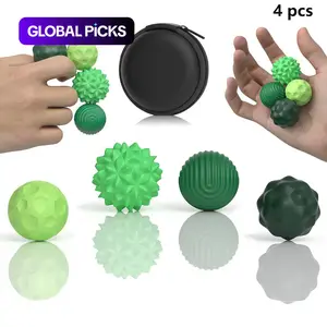 Fidget Ball Toy, Silicone Sensory Stress Relief Toy for Adults, Teens with Autism, ADHD, Anxiety, Fun Textures Roller Travel Toys Gift, Squishy Fidgets #GLOBAL PICKS