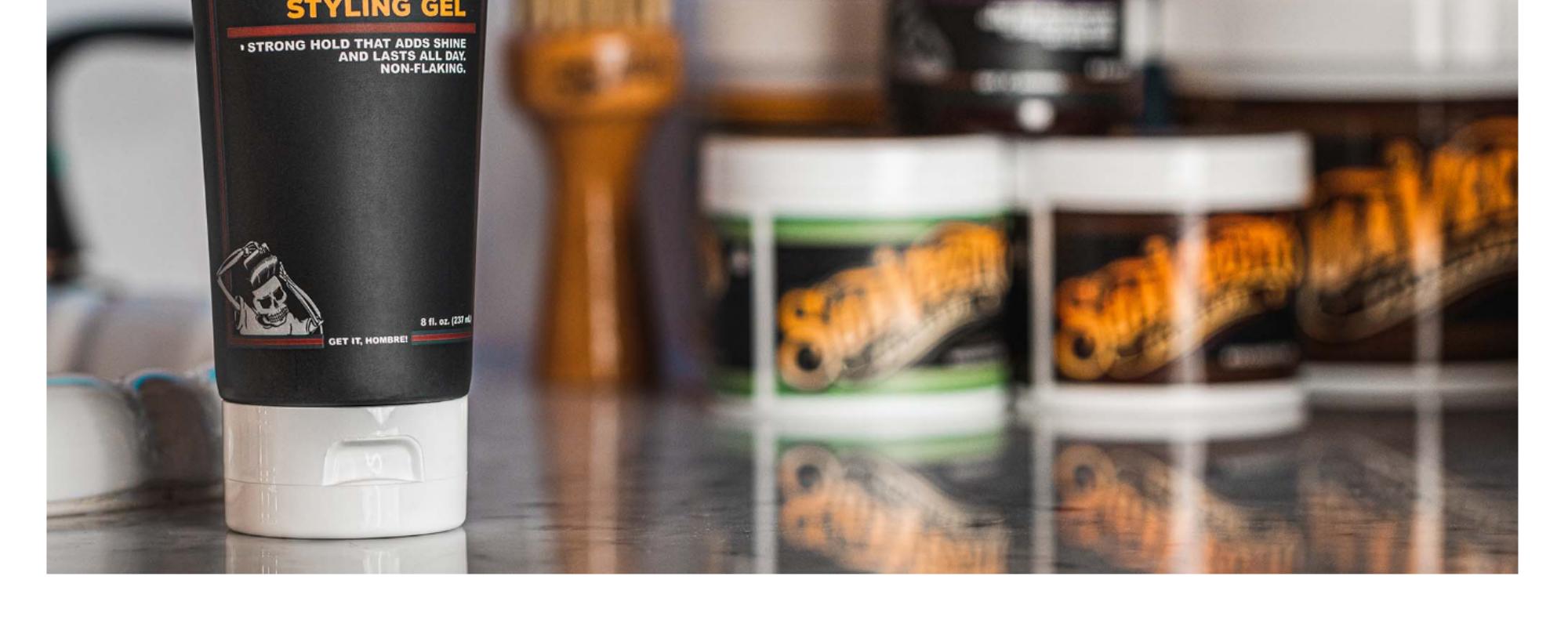 Suavecito Firme Hold Styling Gel - Strong Hold Hair Gel For Men