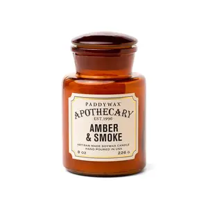 Amber + Smoke - Apothecary 8 oz Candle