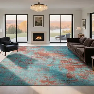 Washable Rugs Area Rugs for Living Room-Modern Abstract Rugs for Bedroom,Dining Room,Ultra Soft Low Pile Large Carpet with Non Slip Rubber Backing,Neutral Accent Rug for Nursery Home Office